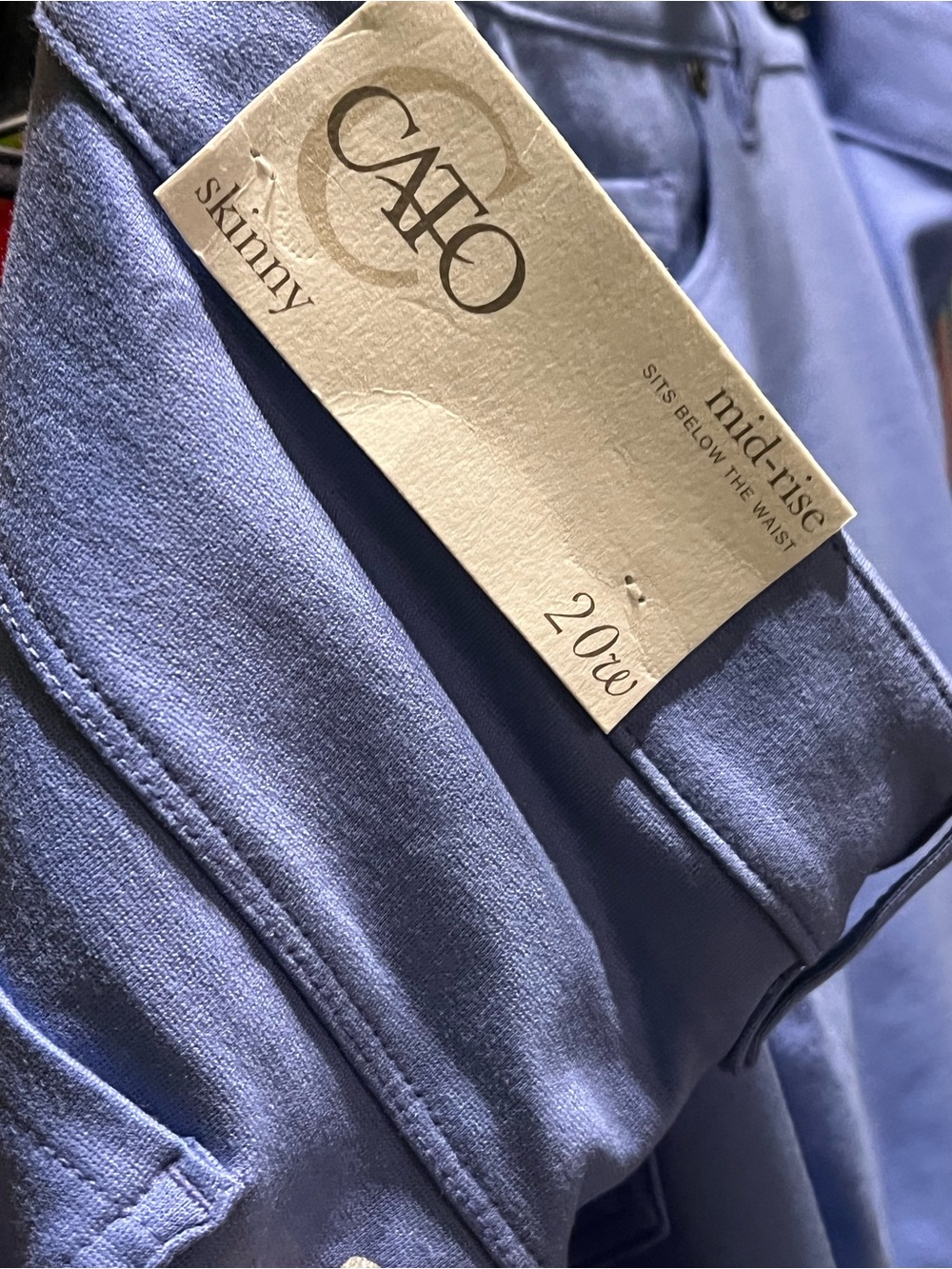Cato capri in Periwinkle Blue size 20